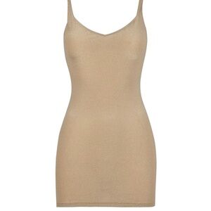 Asta Resort Lily Slip Dress Gold New w/ Tags